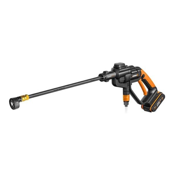 مسدس مياة رشاش بطارية 20 فولت + 5 قطع من WORX موديل - WG620E.2 (يحتوي 1 بطارية + شاحن سريع)